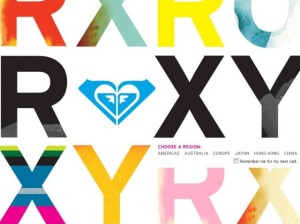 Oficiálne stránky módnej spoločnosti Roxy